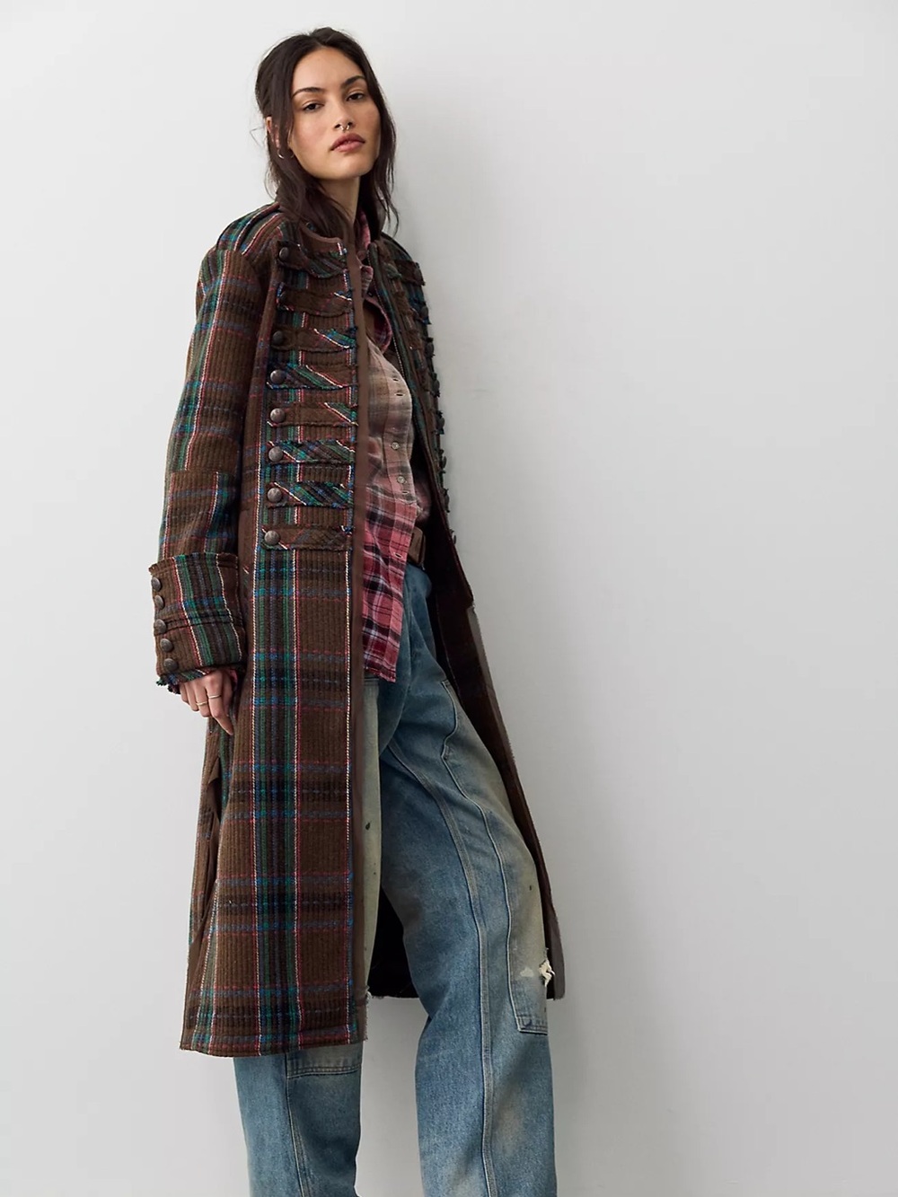 Free people We The Free Ace Of Swords Duster toffee combo